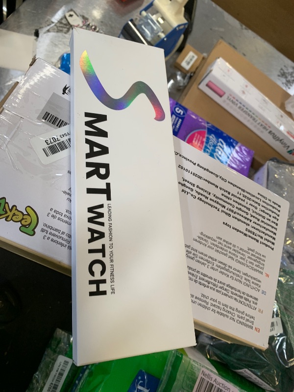 Photo 1 of 1.83" HD Smart Watch, 30 Days Battery Life, Sleep/Heart Rate/SpO2/Blood Pressure Monitor, Calls/Messages/Notifications, 5ATM 110+ Sports Modes Fitness Tracker Watch, for Women & Men/ Android & iPhone