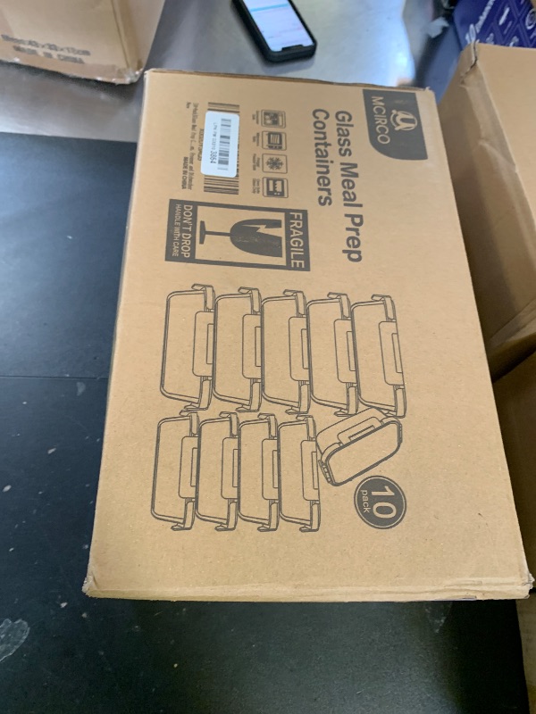 Photo 1 of [10-Pack] Glass Meal Prep Containers with Lids, MCIRCO Food Storage Containers with Snap Locking Lids, Airtight Lunch Containers, Microwave, Oven, Freezer and Dishwasher