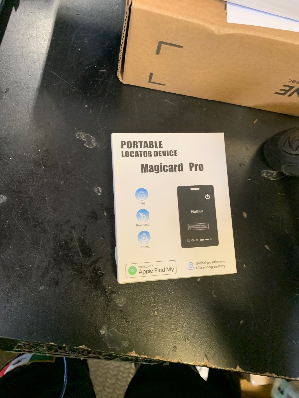 Photo 1 of [Apple MFi Certified] LBPRT Air-Tag Card Rechargeable Wallet Tracker Thin 1.6mm, Item Finder Work with Apple Find My APP (iOS Only, Android not Supported) Smart Locator for Luggage Suitcase, Purse,Bag