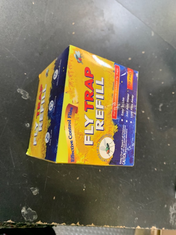 Photo 1 of 10 Pack Fly Trap Bait Refills, 10x30g Magnet Biting Attractant for Ranch Fly Traps Outdoor, Reusable Flies Bait Refills Packets Outside