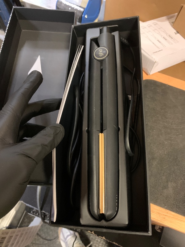 Photo 1 of ghd Original Styler - 1” Flat Iron Hair Straightener with Ceramic Heat Technology, 365ºF Safe Styling Temperature, Smooth Gloss Plates, Fast Heat-Up and Auto Sleep Mode - Black