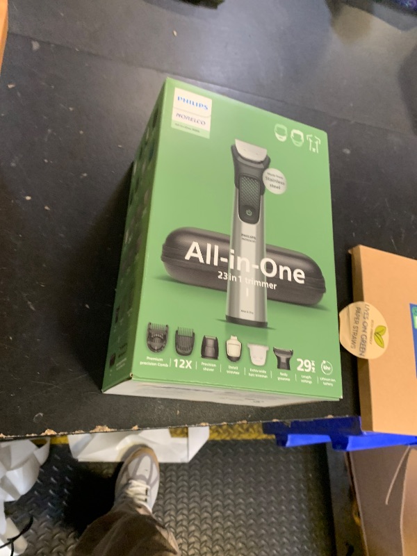 Photo 1 of Norelco Philips All-in-One 9000 Series 23-Piece Trimmer - Electric Shaver and Clipper for Face, Beard, Head & Body, Self-Sharpening Full Metal Blades, 29 Length Settings (0.5-16 mm), MG9575/49