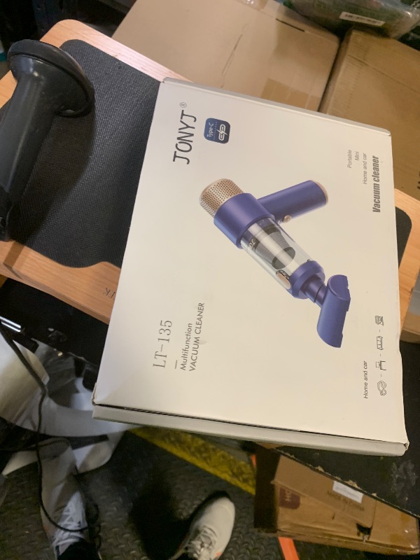 Photo 1 of JONYJ Handheld Car Vacuum Cleaner, 16000PA Hand Held Vacuum Portable Cordless, 2 in 1 Air Duster and Vacuum Cleaner with LED Light, Multi-Nozzles, 120W High Power Mini Vacuum for Home, Pet, Office