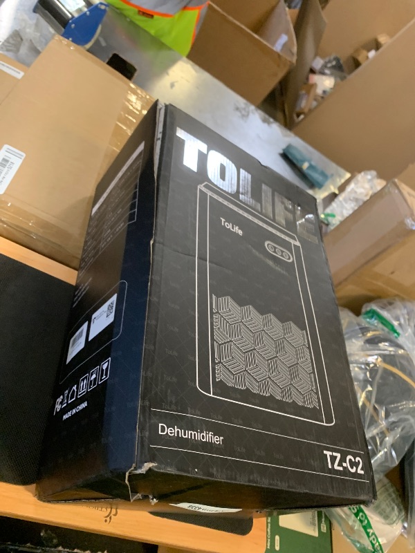 Photo 1 of ToLife Dehumidifier for Home, 1000 sq.ft Dehumidifiers for Basement Bedroom Bathroom with 95 OZ Water Tank, Auto Shut Off 7 Colors LED Light, Silver