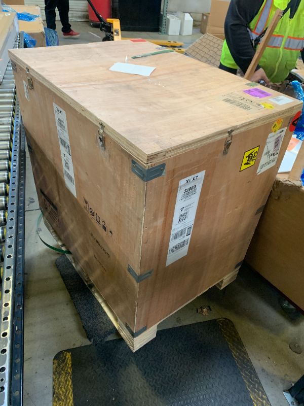 Photo 1 of JRYTIN 34 Inches Small Handcrafted Free Standing Wooden Bathtub, Portable Deep Soaking Tub for Relaxation, Natural Cedar Wood, Ideal for Home Spas and Bathroom Renovations, Perfect Hot Tub Option