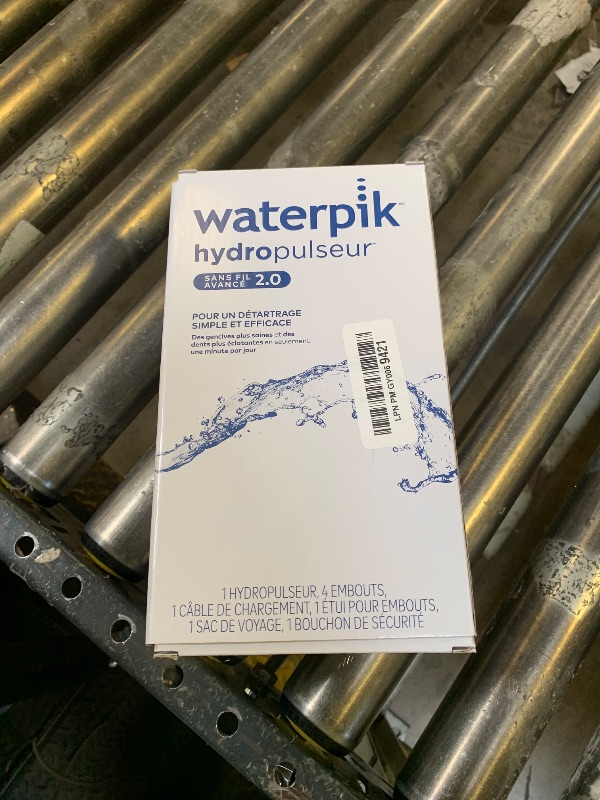 Photo 1 of Waterpik Cordless Advanced 2.0 Water Flosser For Teeth, Gums, Braces, Dental Care With Travel Bag and 4 Tips, ADA Accepted, Rechargeable, Portable, and Waterproof, White WP-580, Packaging May Vary