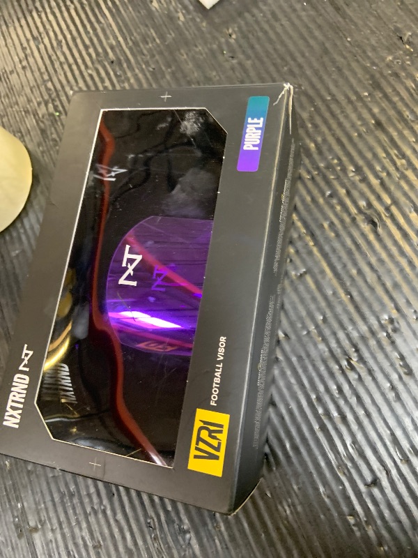 Photo 1 of Nxtrnd VZR1 Football Visor, Flat Lens Technology, Fits Adult & Youth Football Helmets (Purple)