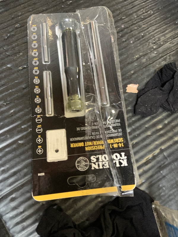 Photo 1 of **INCOMPLETE** MISSING KEY COMPONENTS* Klein Tools 32314 Electronic Screwdriver, 14-in-1 with 8 Precision Tips, Slotted, Phillips, and Tamperproof TORX Bits, 6 Precision Nut Drivers