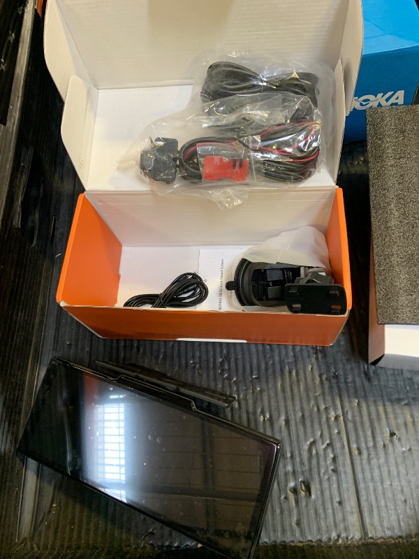 Photo 1 of 10.26" HD Wireless Android & Carplay Screen for Car, Portable Touchscreen Car Stereo with 4K Dash Cam, 1080P Backup Camera, Bluetooth, AUX/FM, Siri, Mirror Link, GPS Navigation