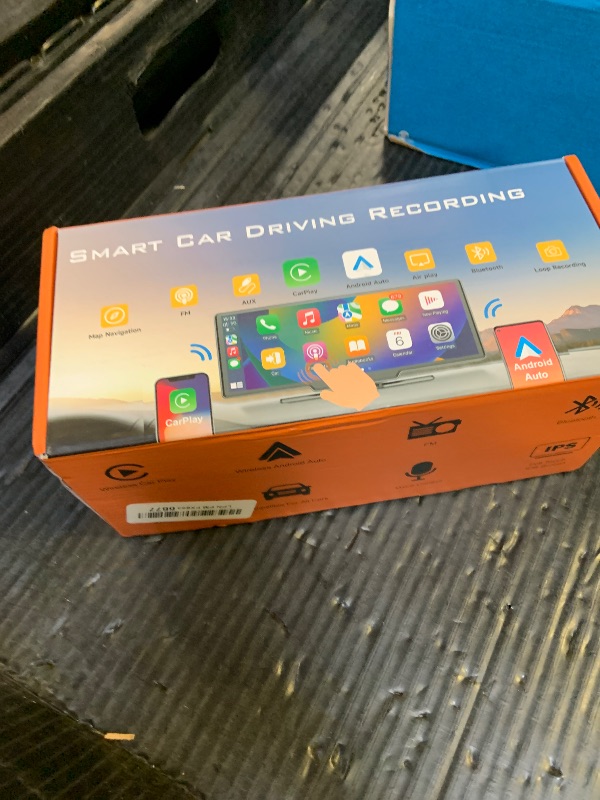 Photo 1 of 10.26" HD Wireless Android & Carplay Screen for Car, Portable Touchscreen Car Stereo with 4K Dash Cam, 1080P Backup Camera, Bluetooth, AUX/FM, Siri, Mirror Link, GPS Navigation