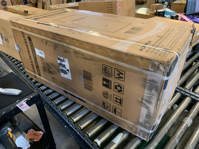 Photo 1 of COWSAR 4.5 Cu.Ft Dorm Fridge With Freezer, 2-Door Compact Refrigerator With 2 Removable Shelves, 3 Level Adjustable Thermostat, Commercial Office Fridge for Bedroom, Kitchen, Apartment, Dorm, White