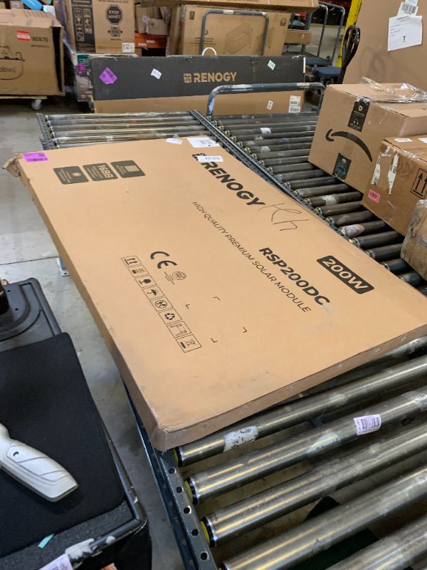 Photo 1 of Renogy - Solar Panel 200 Watt 12 Volt,for RV Marine Rooftop Farm Battery and Other Off-Grid Applications - Black