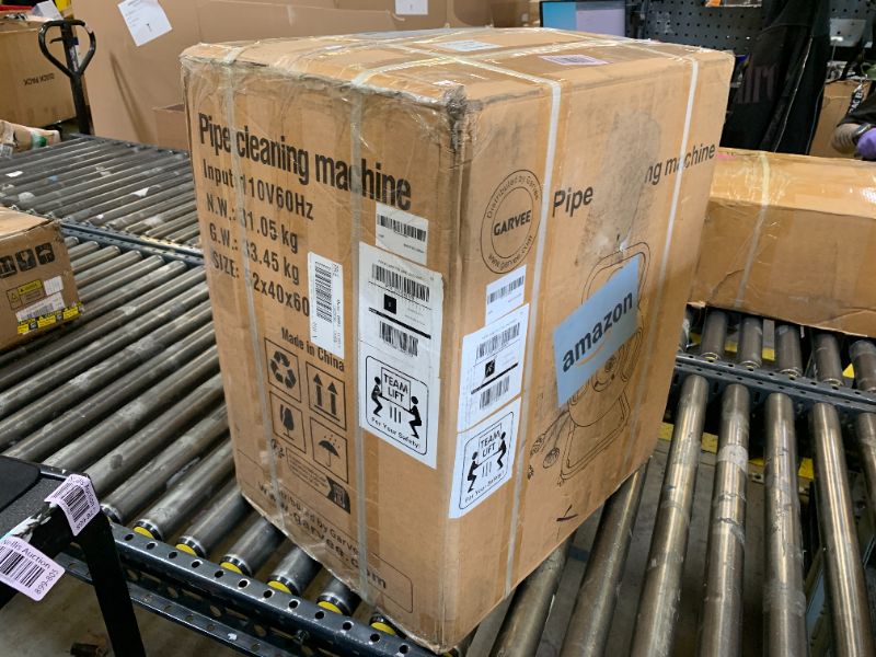 Photo 1 of 50FTx1/2 Inch Drain Cleaner Machine with Wheels, Sewer Snake Electric Drain for 2" to 4" Pipes, Plumbing Snake Auger Cleaner with 6 Cutter & Foot Switch for Sewer, Sink, Toilet, Bathroom