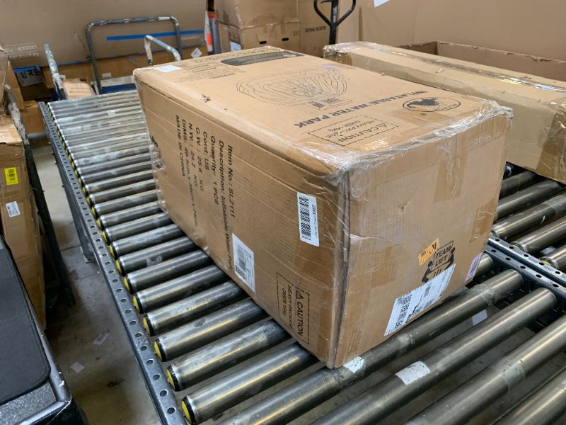 Photo 1 of WELLFUNTIME Inflatable Water Slide, Bounce House with Water Bucket, Deep Pool, Climbing Wall with Rope, Bouncy Castle with Air Blower