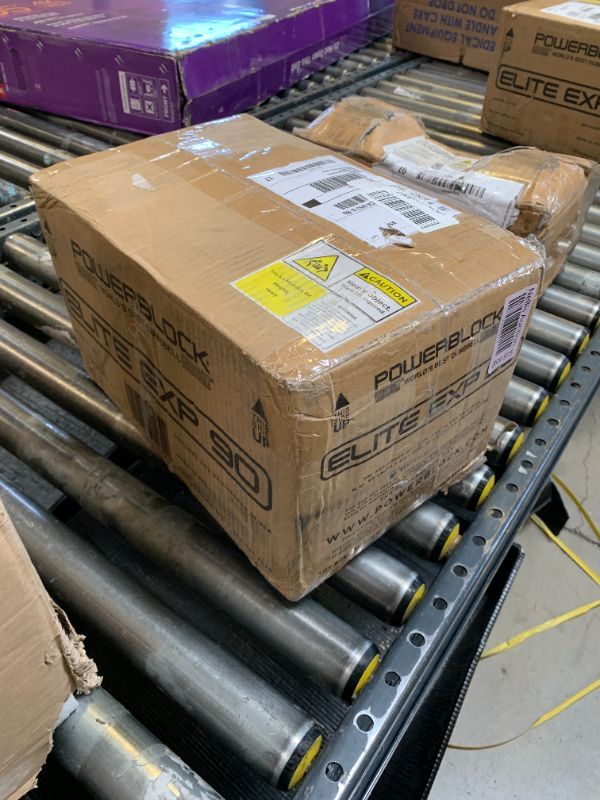 Photo 1 of **USED, 1-DUMBBELL ONLY** PowerBlock Elite EXP Adjustable Dumbbell, Stage 1, 5-50 lb. Dumbbell, Durable Steel Build, Innovative Workout Equipment, All-in-One Dumbbells, Expandable with Expansion Kits