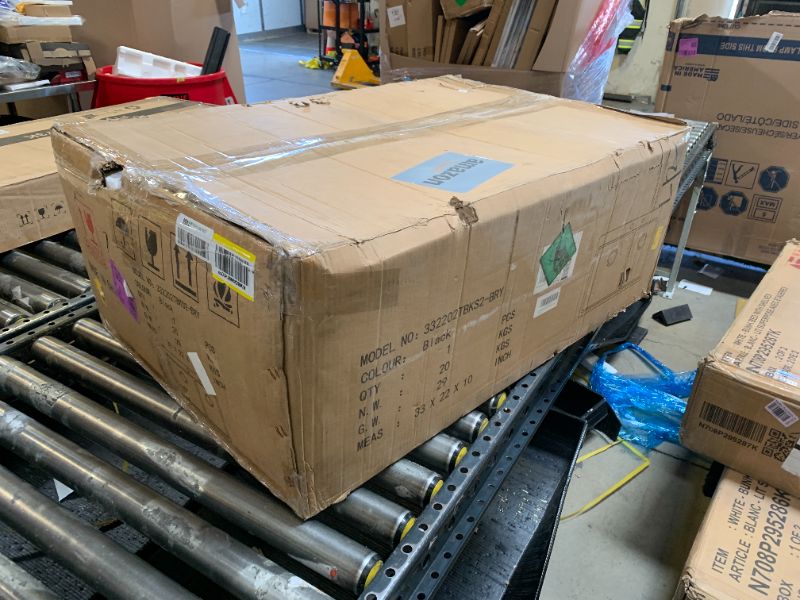 Photo 1 of Kitead 33x22 Black Drop In Granite Composite Kitchen Sinks Double Bowl - 33 Inch Drop In Double Bowl Granite Sink 60/40 Workstation Black Quartz Kitchen Sink with Accessorie