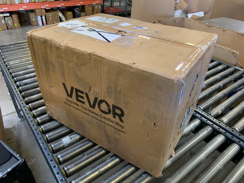 Photo 1 of VEVOR Drain Cleaner Machine 100FT x 3/8 Inch, Auto Feed Sewer Snake Auger on Wheels, 370W Portable Drain Cleaning Machine with 8 Cutters & Air-activated Foot Switch for 2" to 4" Pipes
