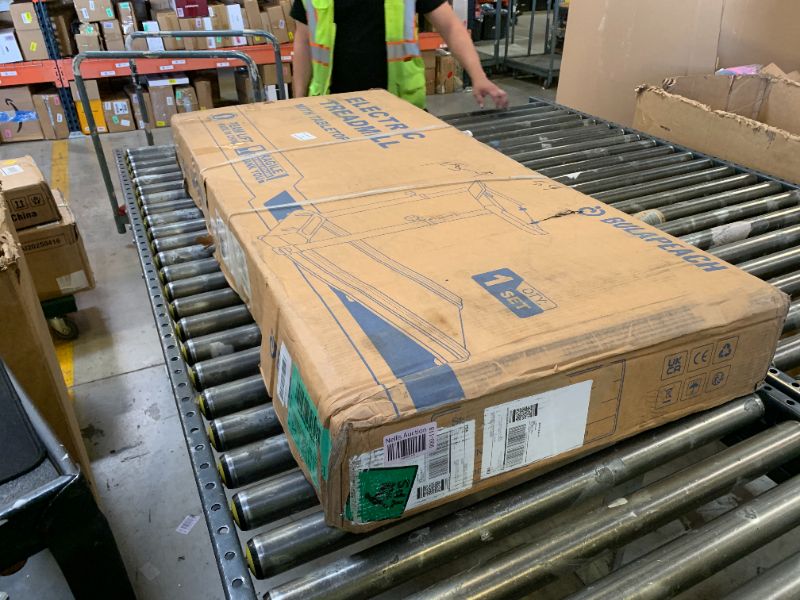 Photo 1 of Walking Pad with Incline, 3 in 1 Under Desk Treadmill with Handle Bar Removable Desk Workstation & Device Holder, 3.5HP Foldable Treadmills with 300lbs Capacity for Home Office