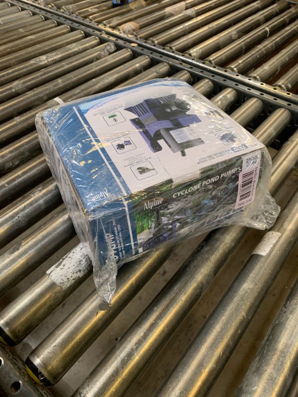 Photo 1 of Alpine Corporation 2100 GPH Submersible Water Pump with 33 FT Cord and Adapters for Ponds, Fountains, Waterfalls, and Water Circulation, 192 Watts 20 FT Lift Quiet Operation Vertical/Horizontal