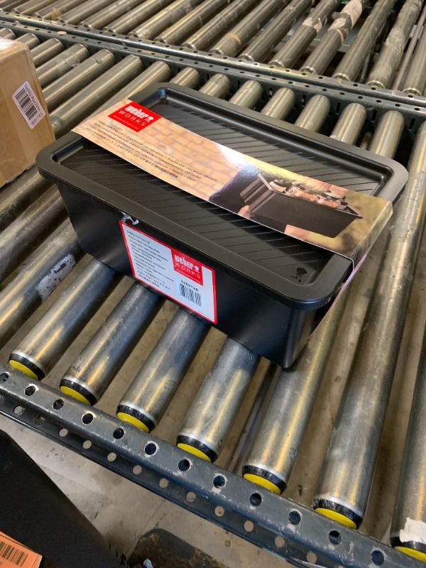 Photo 1 of Weber Works Caddy with Tray Lid – Portable Grill Prep & Storage Organizer for Sauces, Seasonings & Tools