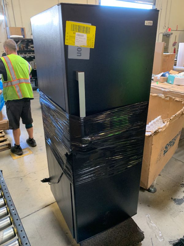 Photo 1 of Commercial Cool 11.1 Cu. Ft. Convertible Freezer Refrigerator, Upright Fridge with Glass Shelves, Reversible Door, ENERGY STAR rated, Auto Defrost, CCUC1110GB, Black