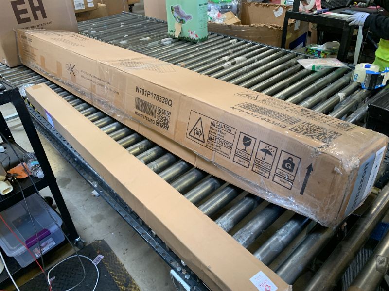 Photo 1 of Merax Queen Size Bamboo Platform Bed, Mid-Century Modern Bed Frame with Tall Headboard, Solid Sustainable Bedframe Queen-size, Wood Slat Support, No Box Spring Needed, Easy Assembly, Noise Free, Brown