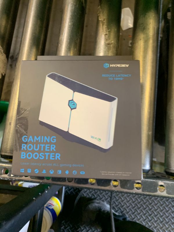 Photo 1 of HYPEREV PRO WiFi6 Gaming Router,GearUP Booster Plugin with 1-Year Booster VIP,5GHz & 2.4GHz,Includes 2 Network Cables,Reduce ping and Pocket Loss,for All Console & PCs
