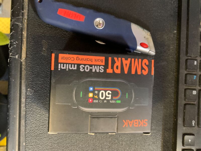 Photo 1 of Dog Bark Collar for Small Medium Large Dogs 10-100lbs, Automatic Bark Device with Anti-False Trigger & Bark Count Tracking, 4 Training Modes and 8 Sensitivity to Effectively Stop Barking, Black