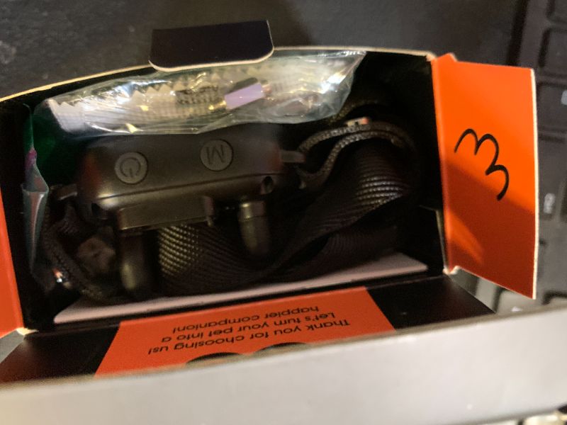 Photo 1 of Dog Bark Collar for Small Medium Large Dogs 10-100lbs, Automatic Bark Device with Anti-False Trigger & Bark Count Tracking, 4 Training Modes and 8 Sensitivity to Effectively Stop Barking, Black