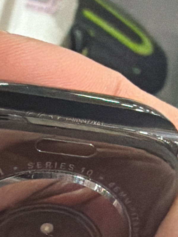 Photo 1 of Apple Watch Series 10 [GPS + Cellular, 46mm] - Jet Black Aluminum Case with Black Sport Band, M/L