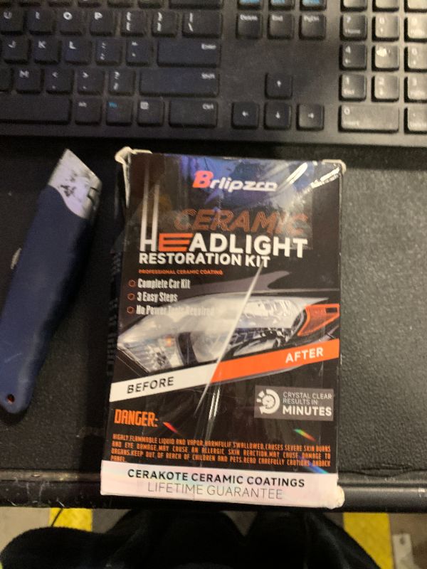 Photo 1 of Brlipzrn Car Headlight Restoration Kit, Ceramic Headlight Restoration Kit, No Power Tools Required, Headlight Cleaner and Restorer Kit, Headlight Cleaner, Headlight Restoration Spray