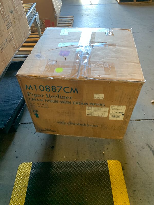 Photo 1 of Davinci Piper 360° Swivel Rocker Recliner Chair - Glider Rocking Chair for Nursery and Living Room- GREENGUARD Gold, FSC & Certi-PUR US Certified - Ultra Comfy Glider Recliner Nursery Chair - Cream