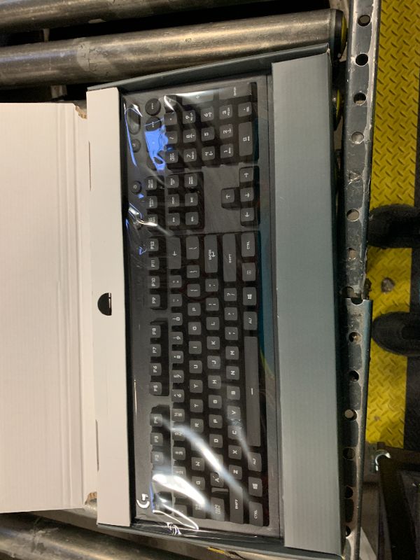 Photo 1 of Logitech G213 Prodigy Gaming Keyboard - Wired RGB Backlit Keyboard with Mech-Dome Keys, Palm Rest, Adjustable Feet, Media Controls, USB, Compatible with Windows – Black