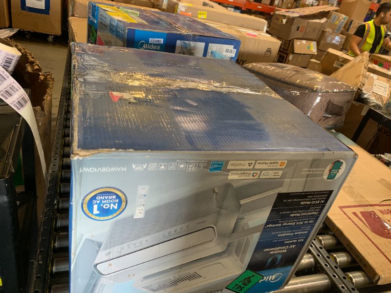 Photo 1 of Midea 8,000 BTU U Shaped Smart Inverter Window Air Conditioner - Cools 350 Sq Ft, Ultra Quiet with Open Window Flexibility - Alexa/Google Assistant Compatible - 37% Energy Savings, Remote (Updated)