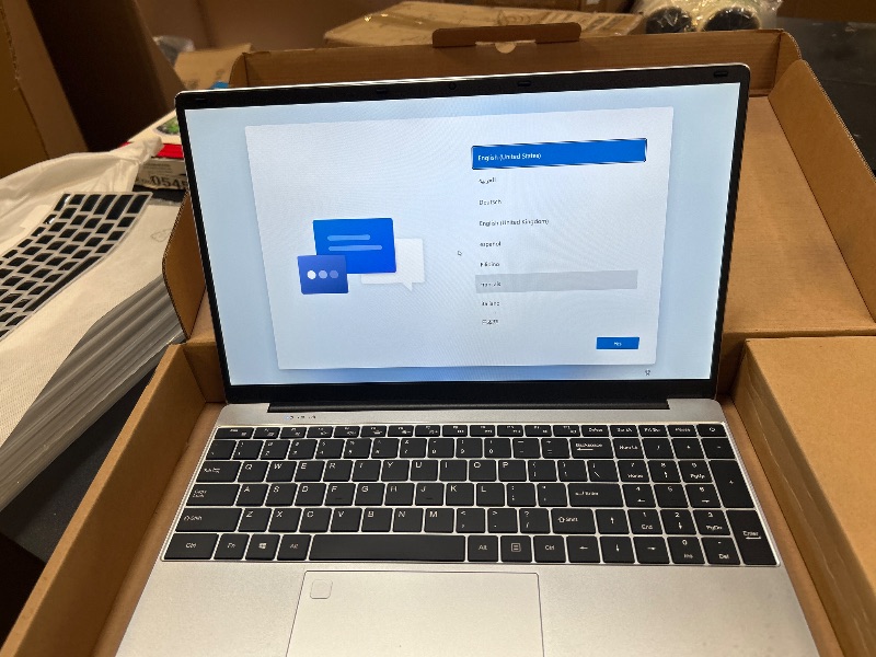 Photo 1 of Auusda Business Laptop Computer for Work, Notebook PC for College Students, 15.6" FHD Display, 4-Core Processor, Backlit Keyboard, Fingerprint Sensor, Up to 10TB Storage, 32GB RAM, 1TB SSD, Silver