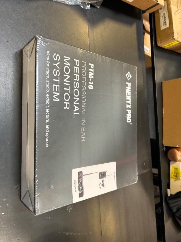 Photo 1 of Phenyx Pro UHF Stereo Wireless in Ear Monitor System, Wireless IEM, 900MHz Band Selectable Frequency, Rack Mountable, 160 ft. Operation, Suitable for Stage, Studio, Exhibit, Lecture, Speech (PTM-10)