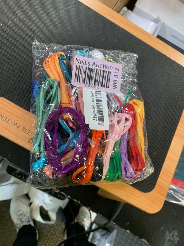 Photo 1 of 1/8 Inch Thin Ribbon for Crafts, Assorted Colorful Bulk Pack 120Yds, Double Faced Satin Set, Skinny Silk Fabric for Christmas Ornaments, Hair Bows, Sewing, Gift Wrapping