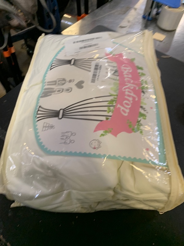 Photo 1 of 40ftx12ft Ivory Backdrop Curtains for Wedding-Wrinkle Free Backdrops Curtain Drapes Fabric Decorations Photo Back Drop Cloth for Baby Shower Photography Stage Reception 8Panels 12ft(H) x 5ft(W)