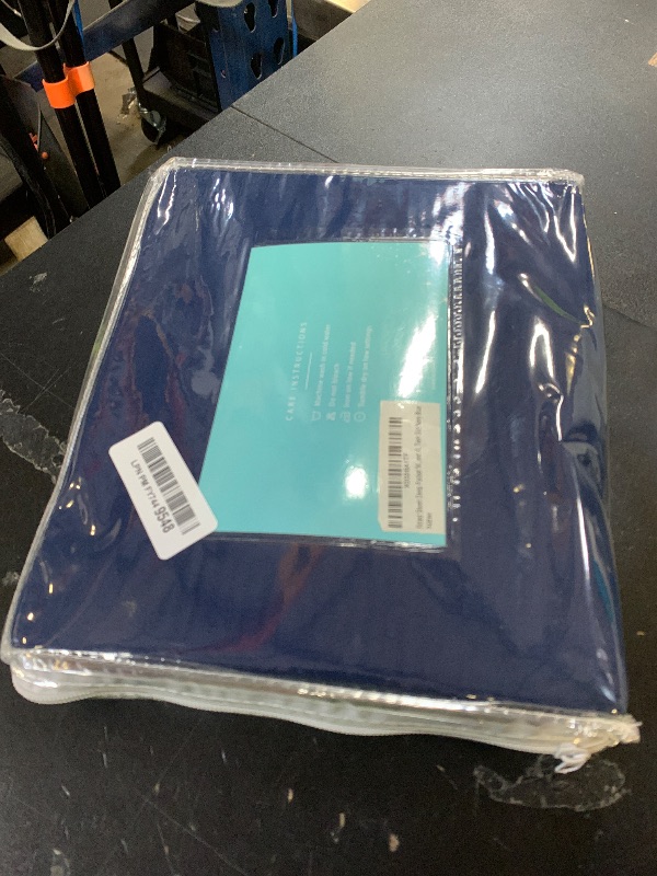 Photo 1 of DREAMCARE Twin XL Fitted Sheet - Deep Pocket Fitted Sheet - Fits up to 15 inch Mattress - Deep Pocket Twin XL Sheets - Hotel Luxury - Oeko-Tex Certified Sheets - 1 Fitted Sheet Only (Navy Blue)