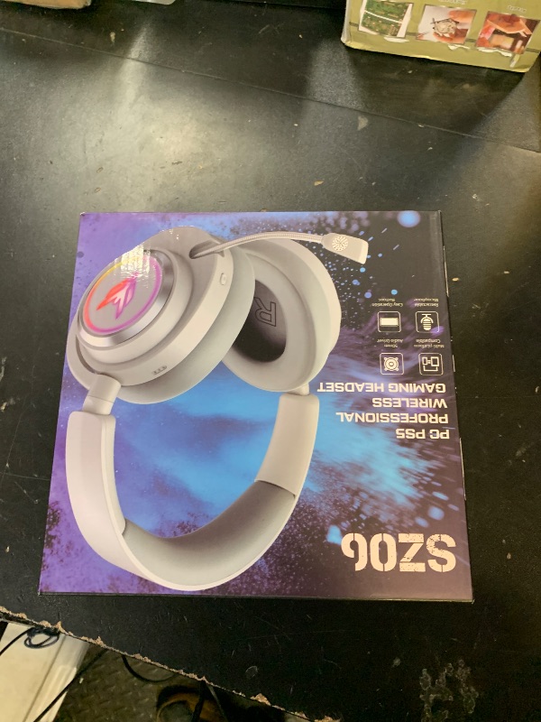 Photo 1 of Wireless Gaming Headset for PS5 PS4 PC Switch Mac - 2.4GHz USB/Type-C & Bluetooth 5.4 RGB Headphones with 100H Battery, 7.1 Surround Sound, Noise Cancelling Mic & 3 Audio Modes (HiFi/Music/Game)