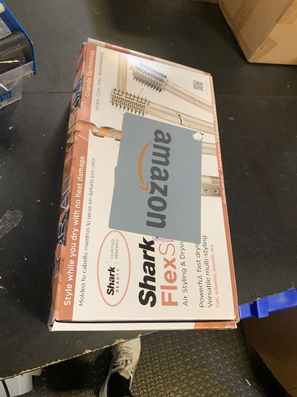 Photo 1 of Shark HD430REF (Refurbished) FlexStyle Air Styling & Drying System, Powerful Hair Dryer Brush & Multi-Styler with Auto-Wrap Curlers, Paddle Brush, Oval Brush, Concentrator Attachment, Stone (Renewed)