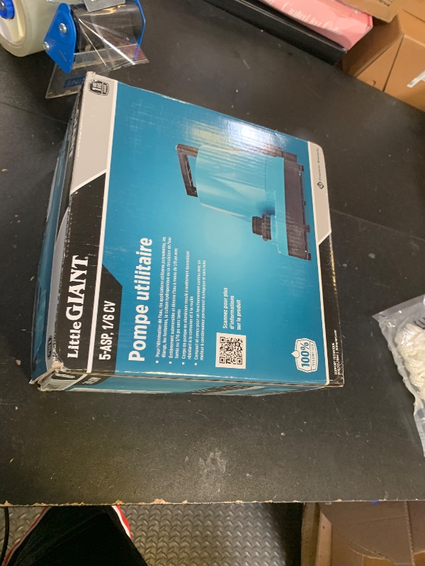 Photo 1 of Little Giant 5-ASP-LL 115-Volt, 1/6 HP, 1500 GPH Automatic Aluminum Utility Pump with Low-Level Piggy-back Diaphragm Switch, 18-Ft. Cord, Blue, 505717