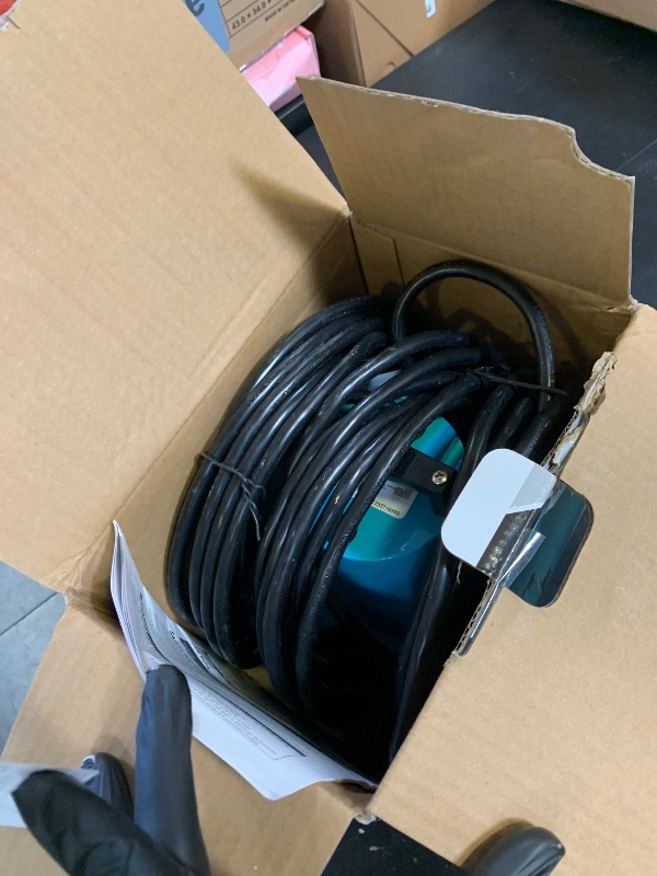 Photo 1 of Little Giant 5-ASP-LL 115-Volt, 1/6 HP, 1500 GPH Automatic Aluminum Utility Pump with Low-Level Piggy-back Diaphragm Switch, 18-Ft. Cord, Blue, 505717