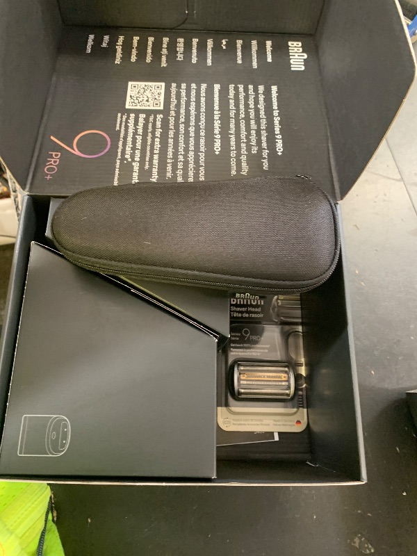 Photo 1 of Braun Series 9 PRO+ Electric Shaver, Pro SensoAdapt, 6in1 SmartCare Center, Wet & Dry Razor, 9660CCPS, Black