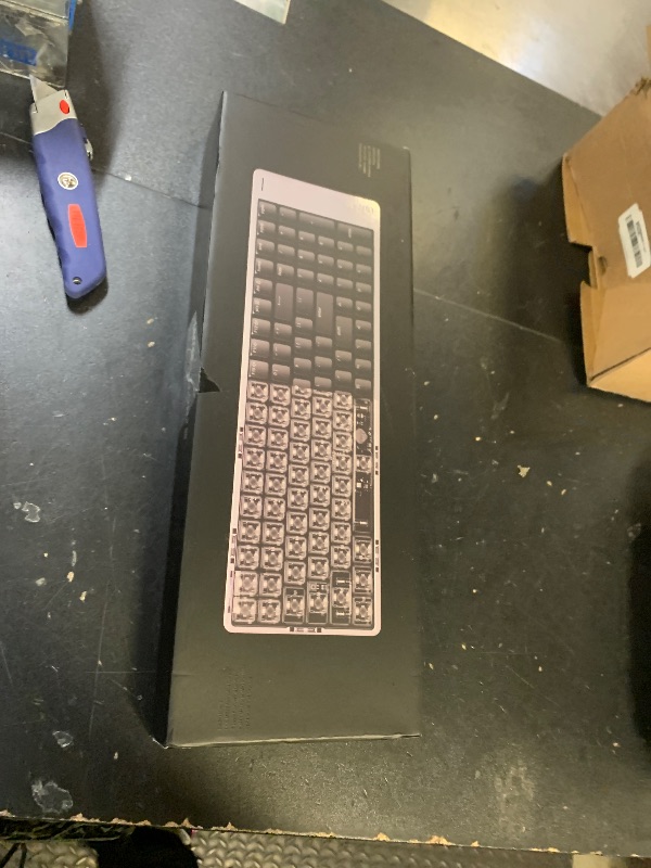 Photo 1 of LOFREE Flow2 Low-Profile Mechanical Keyboard, Aluminum Alloy with Pulse Tactile Switches, Rechargeable Wireless Keyboards with 3 Mode Connections for Windows, macOS (Space Gray, 100 Keys)