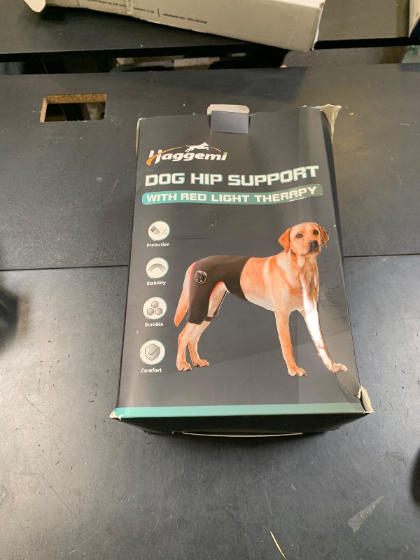 Photo 1 of HAGGEMI Dog Hip Brace with Red Infrared Light Therapy – Pain Relief for Arthritis, Hip Dysplasia, Spine Issues & Muscle Recovery, Portable & Cordless, Patent Pending(Female Dog, L)