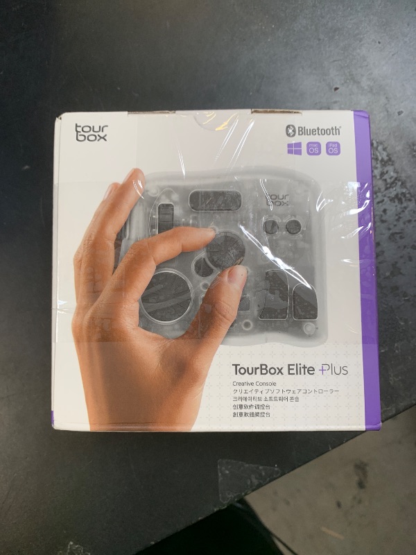 Photo 1 of TOUR BOX Elite Plus - iPad Drawing Bluetooth Controller, Video Editing Photo Color Grading Speed Editor, Programmable Creative Console Keyboard for DaVinci Procreate Adobe Softwares and More