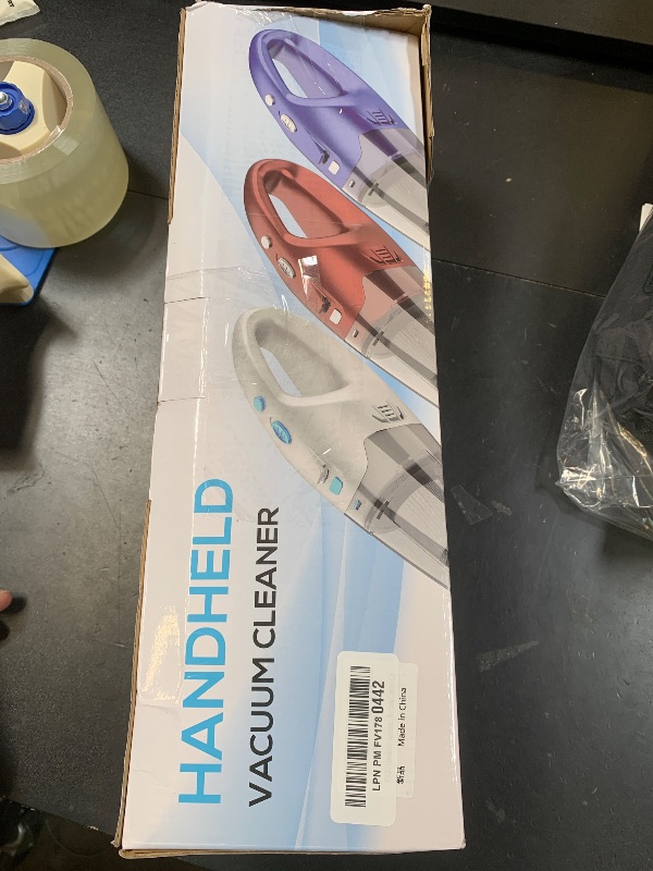 Photo 1 of **MISSING CHARGER** YOOHI Handheld Vacuum Cordless – 6000Pa Powerful Suction Lightweight Hand Vacuum for Car & Home, LED Light, USB Rechargeable, 20–25 Min Runtime, Washable HEPA Filter