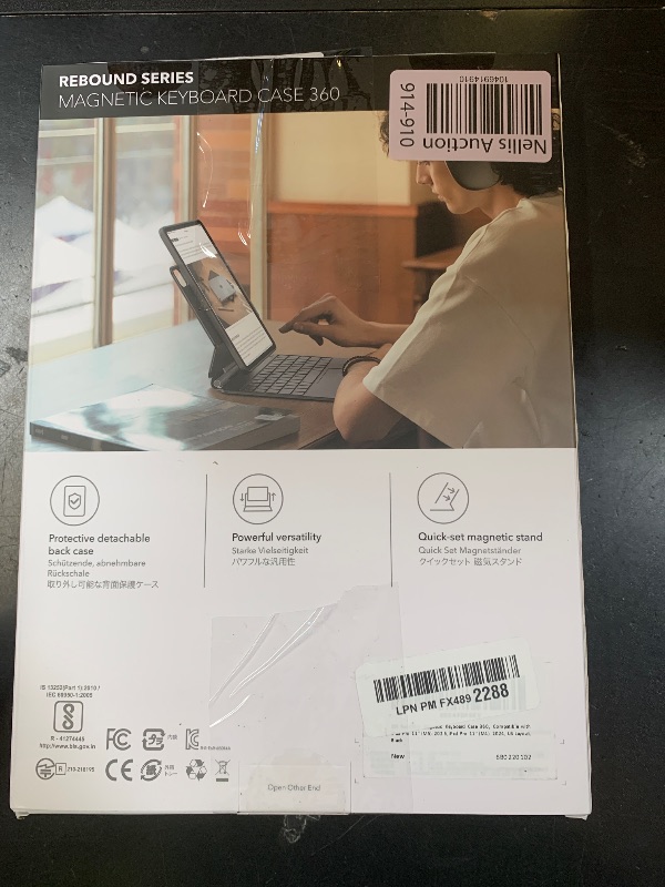 Photo 1 of ESR iPad Pro 11 Inch Case with Keyboard (M5/M4, 2025/2024), iPad Pro 11(5th) Keyboard Case with Easy-Set Magnetic Stand, Portrait/Landscape Modes, Removable Protective Case, Rebound 360 Series, Black