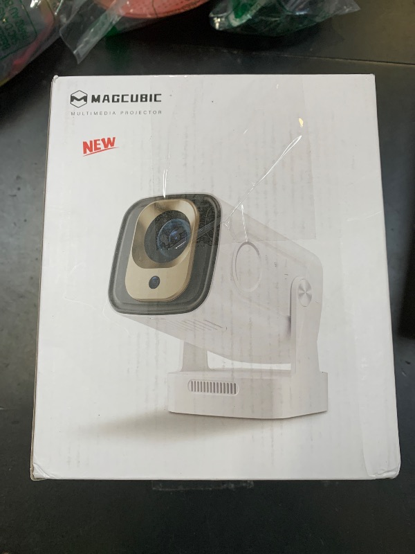 Photo 1 of ?Auto Focus&1080P?Magcubic Mini Smart Projector with 4K Support, Portable Projector with Wifi and Bluetooth, 5W Speaker, Built in Apps, Voice Control, Outdoor Movie Projector